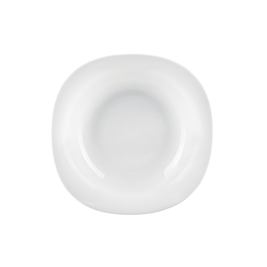 Assiette creuse carrée opale - 22cm Art de table
