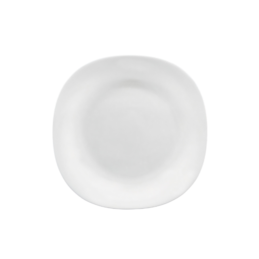 Assiette plate carrée opale - 20cm Art de la table