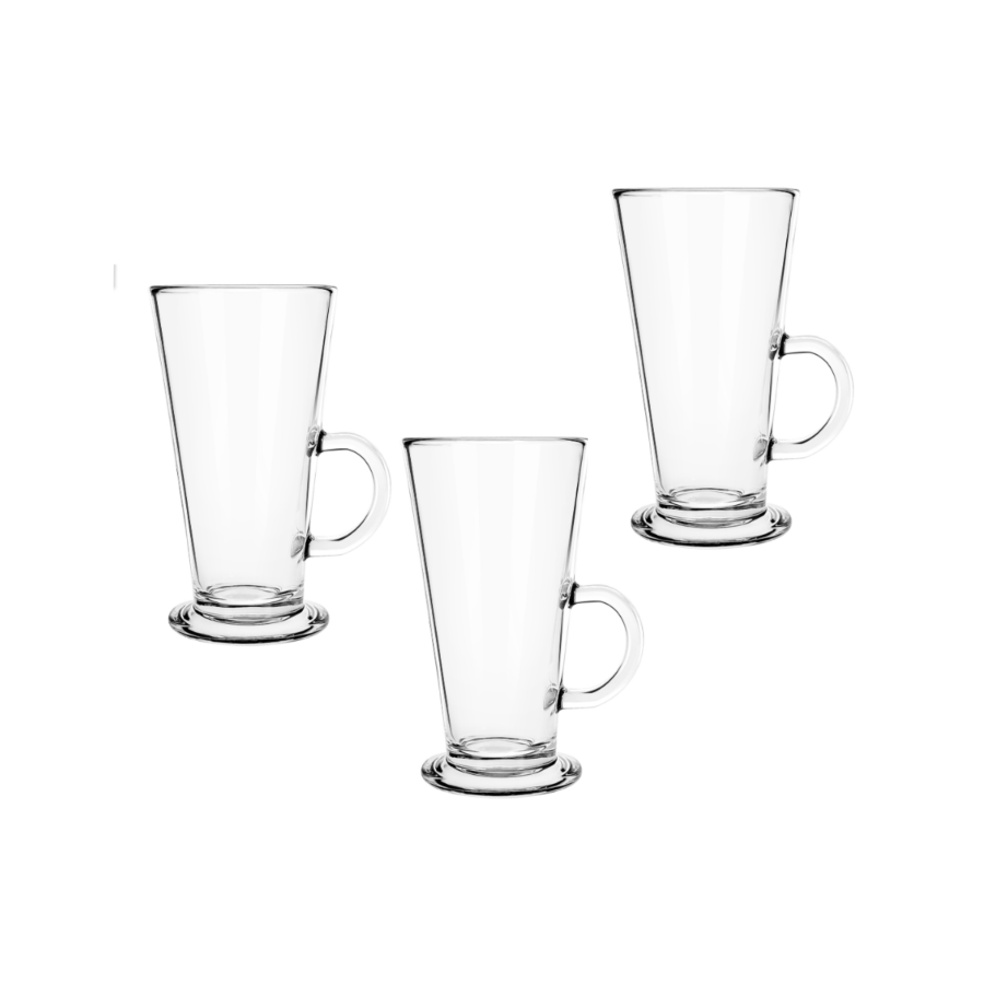 Set de 3 tasses cappuccino en verre - 29cl Art de table