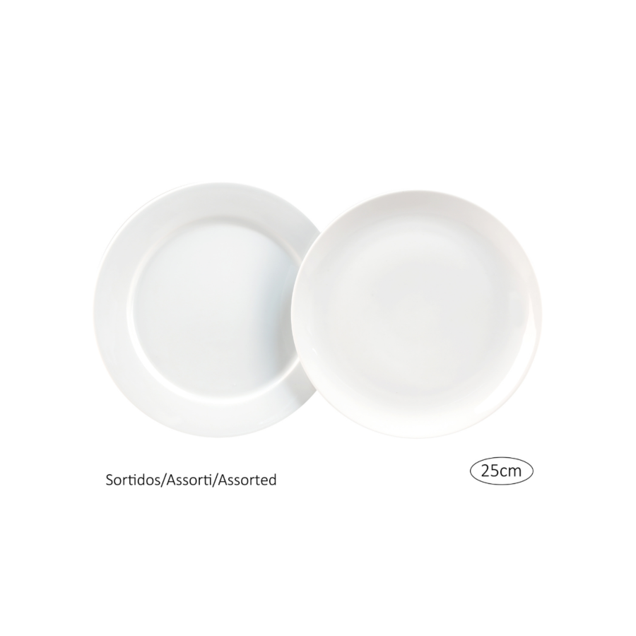 Assiette plate assortie - 25cm sp Art de table