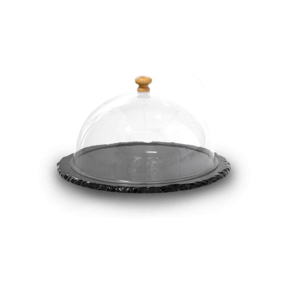 Planche à fromage en ardoise avec cloche - 25cm Art de table