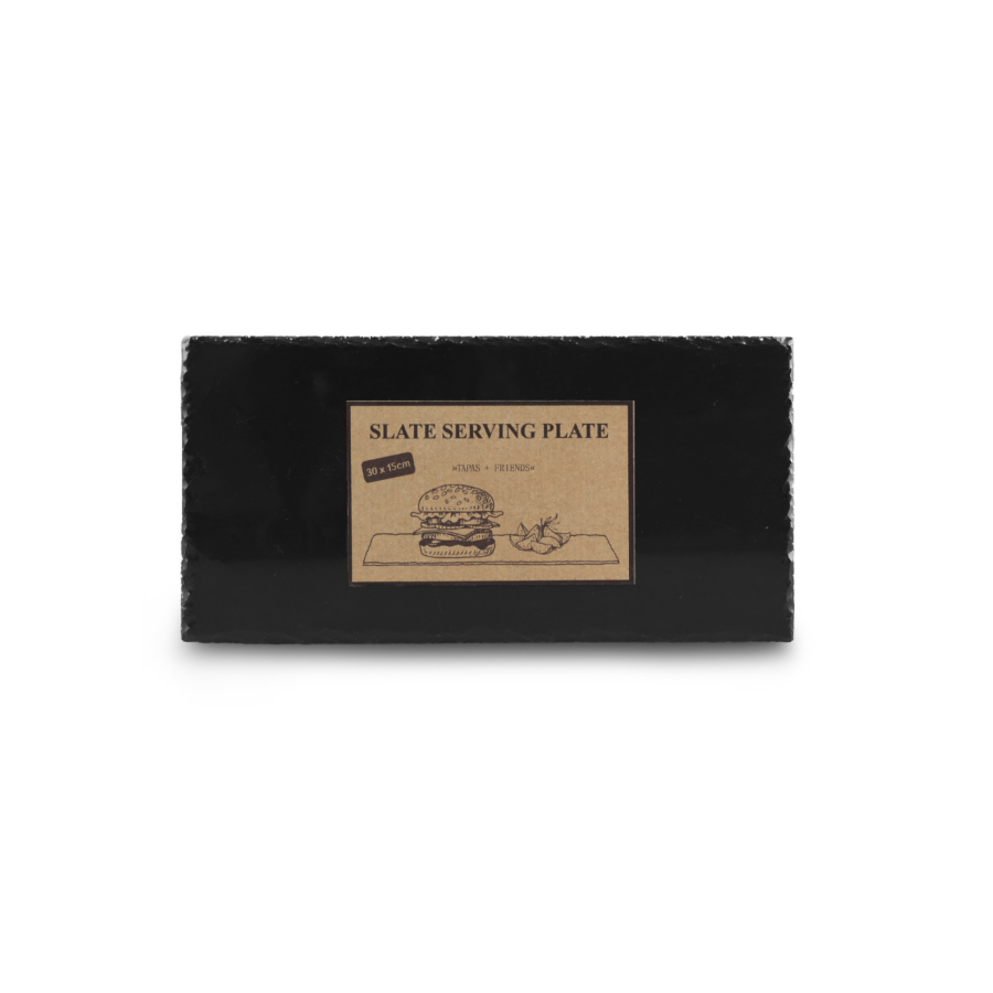 Plateau rectangulaire en ardoise - 15x30cm Art de table