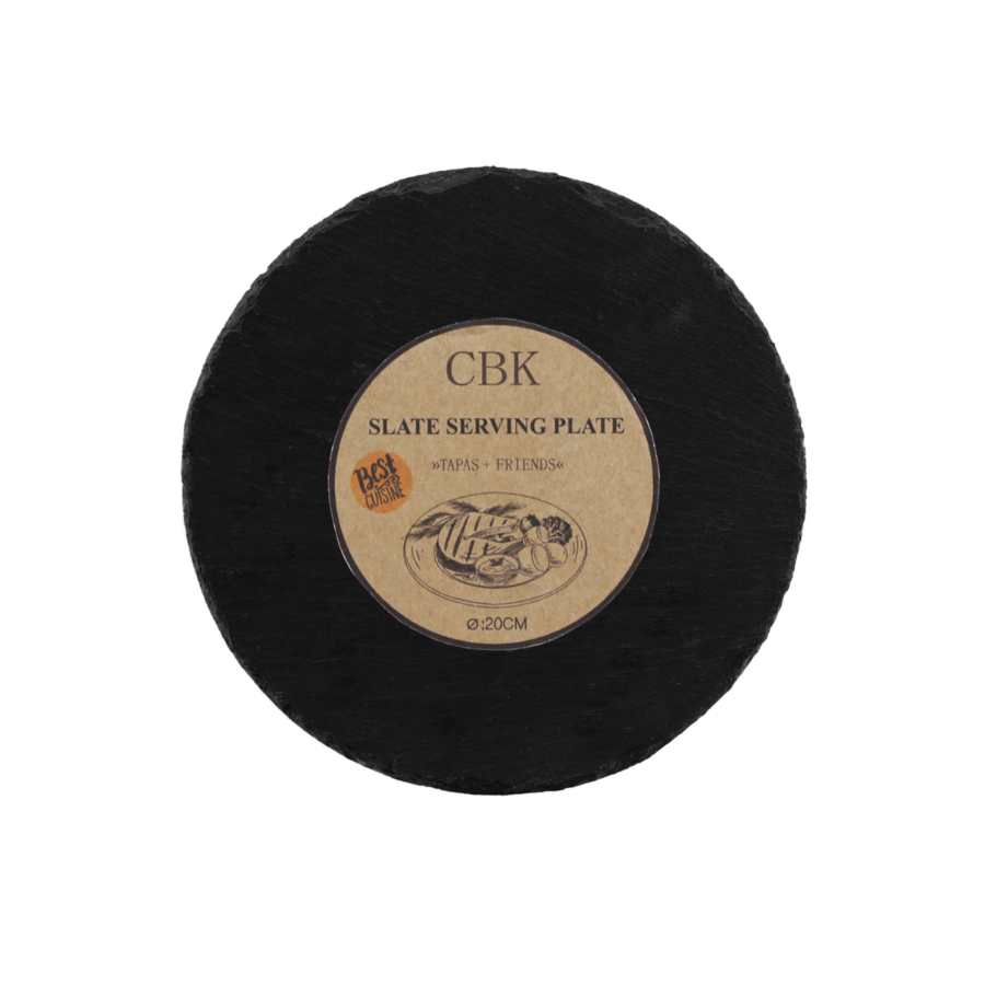 Plateau rond en ardoise - 20cm Art de table
