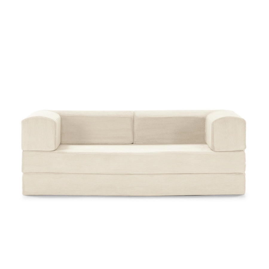 Canapé-Lit Agnes 200 x 90 x 70 cm - Crème Canapé convertible