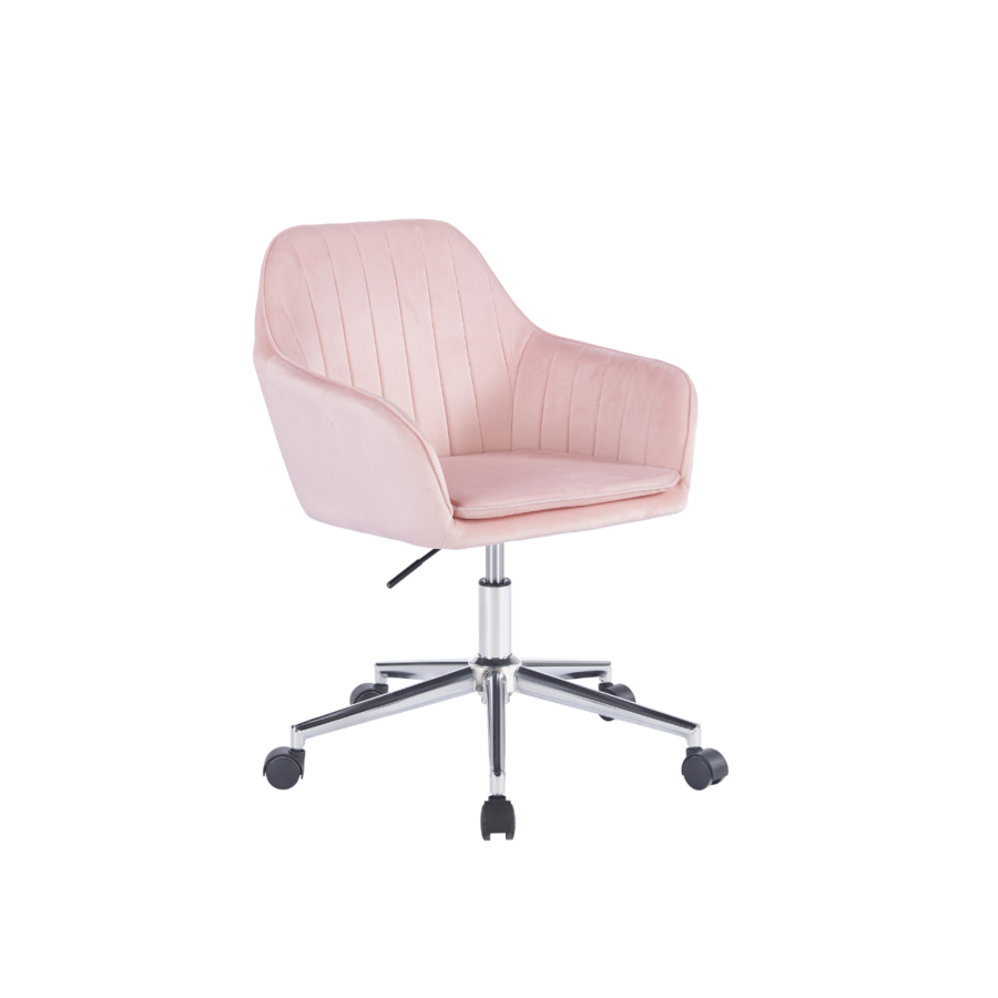 Fauteuil Valoria - Rose - 51×44×98 cm Fauteuil et Siège Opérateur