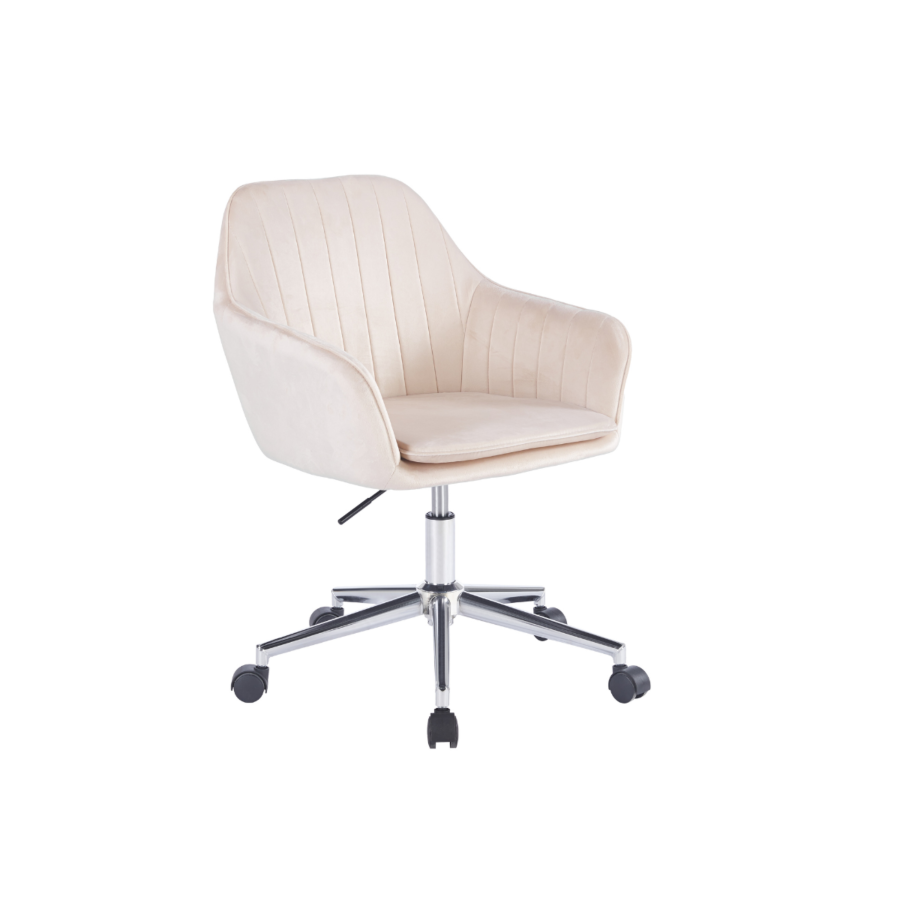 Fauteuil Valoria - Beige - 51×44×98 cm Fauteuil et Siège Opérateur