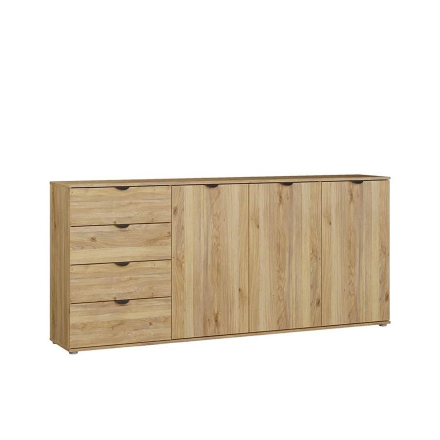 Buffet Sumica 3 Portes + 4 Tiroirs - Chêne Buffet et commandes