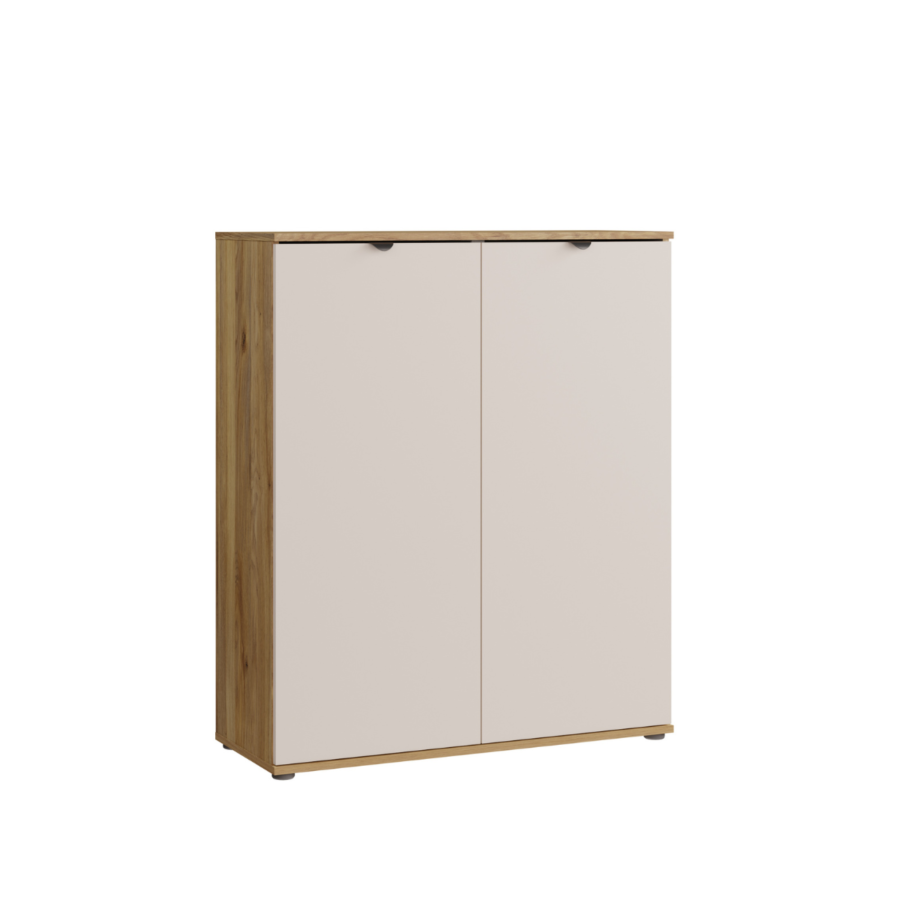 Commode Haute Sumica 2 Portes - Chêne Sable Commodes rangements