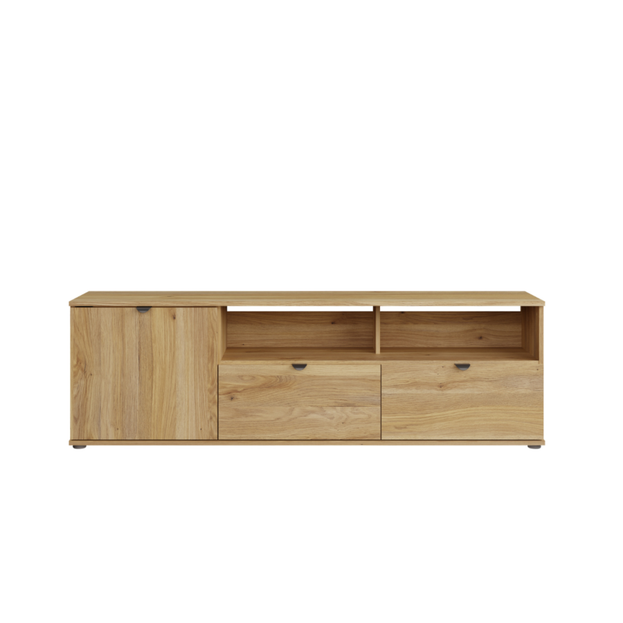 Meuble TV Sumica - 160x50x35 cm - Chêne Meuble TV sur pieds