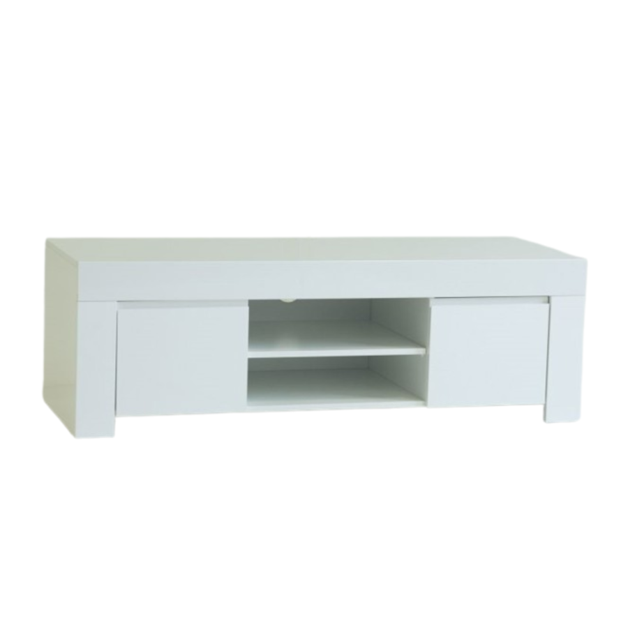 Grand Meuble Tv AMALFI 140cm - Blanc Séjour