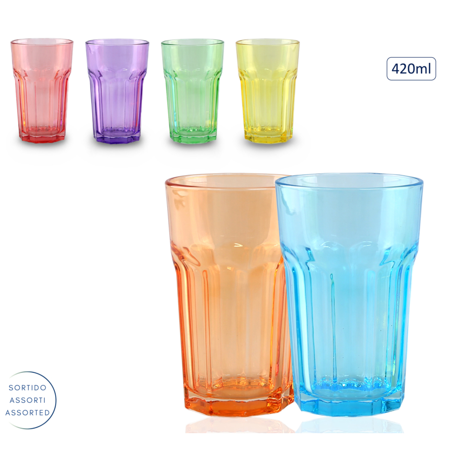 Verre à eau facetté - 42cl Art de table
