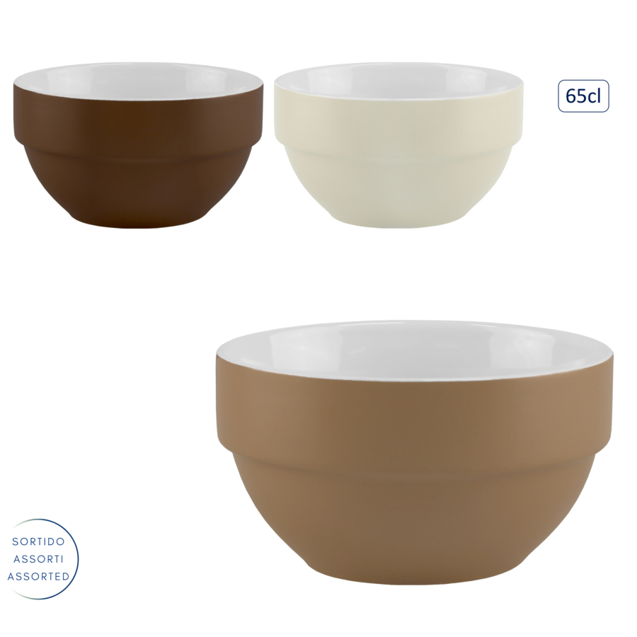 Bol en céramique cappuccino - 14cm Art de table