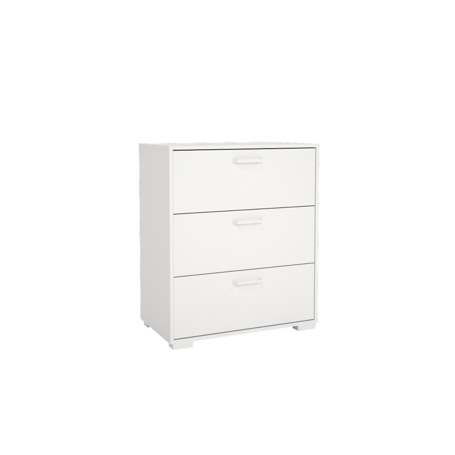 COMMODE SOFIA 3 Tiroirs - Blanc Soldes été vague 2