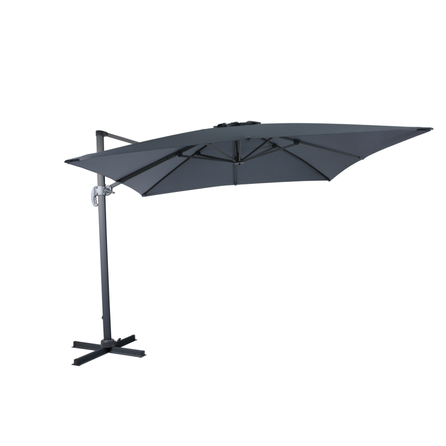 Parasol Déporté Avec Aerateur Sunguard 300Cm - Gris Parasols déportés