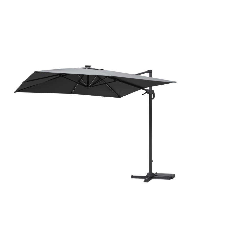 Parasol Déporté Lunar 270Cm - Gris Parasols déportés