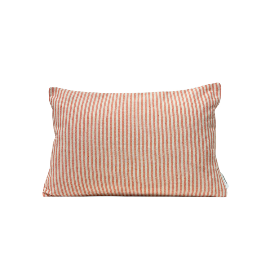 COUSSIN EXTERIEUR RAYÉ 30X50CM - Orange Textile