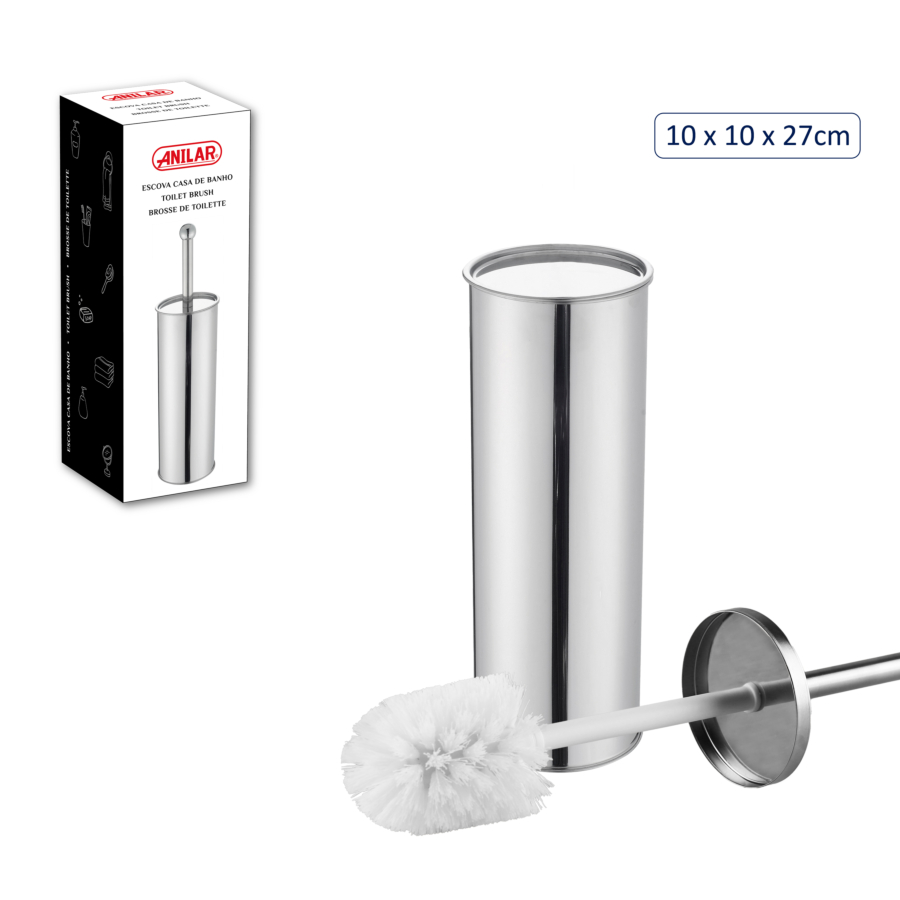Brosse de toilette - 10x10x27cm Salle de bain