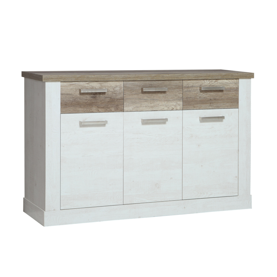 Commode DURO Chêne Gris Clair Soldes été