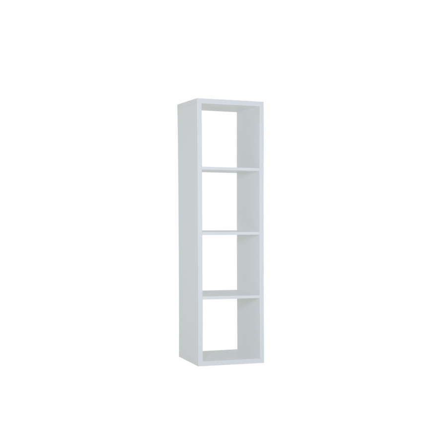 Étagère MAURO Avec 4 Niches - Blanc Rangement