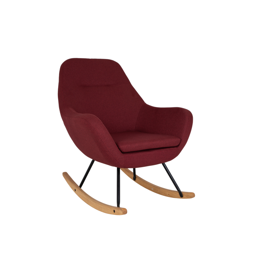 Rocking Chair MATTI - Rouge Déstockage