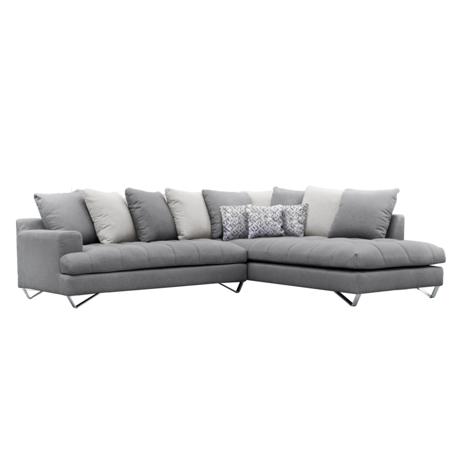Canapé d'angle PALOMA - Gris Foncé Déstockage