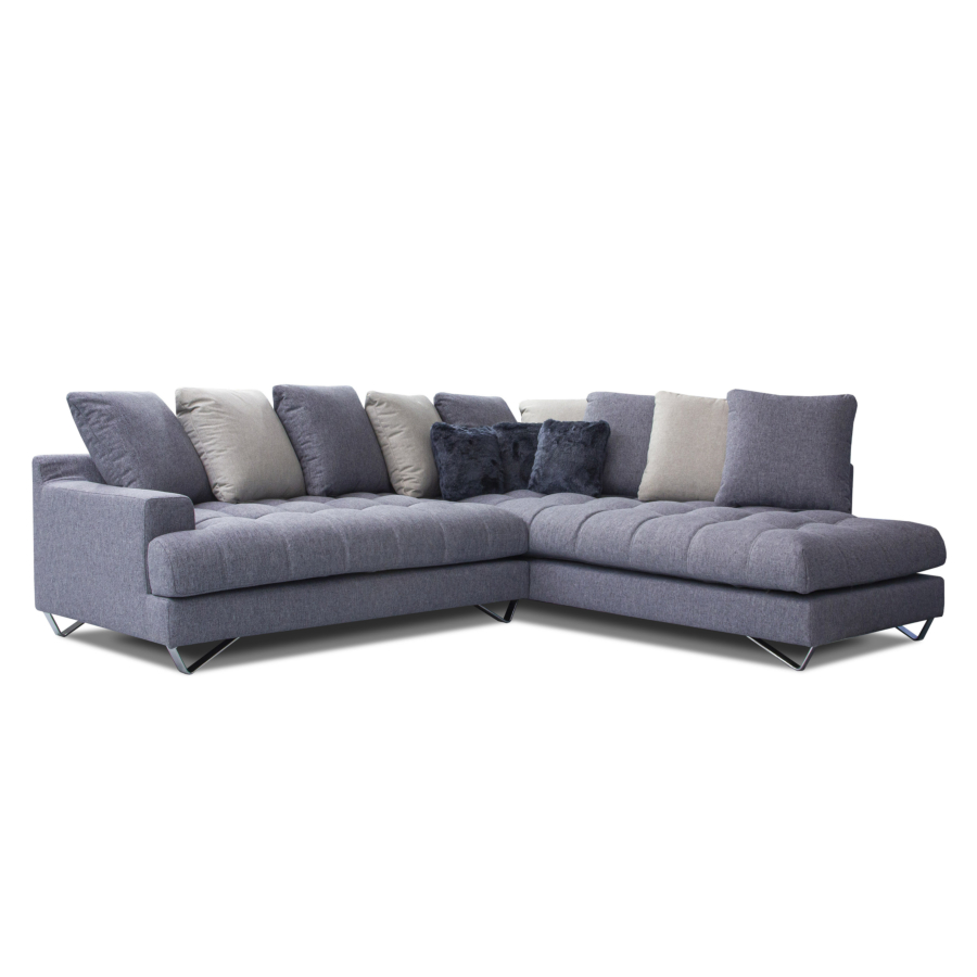 Canapé d'angle PALOMA - Bleu Foncé Sofa-printemps