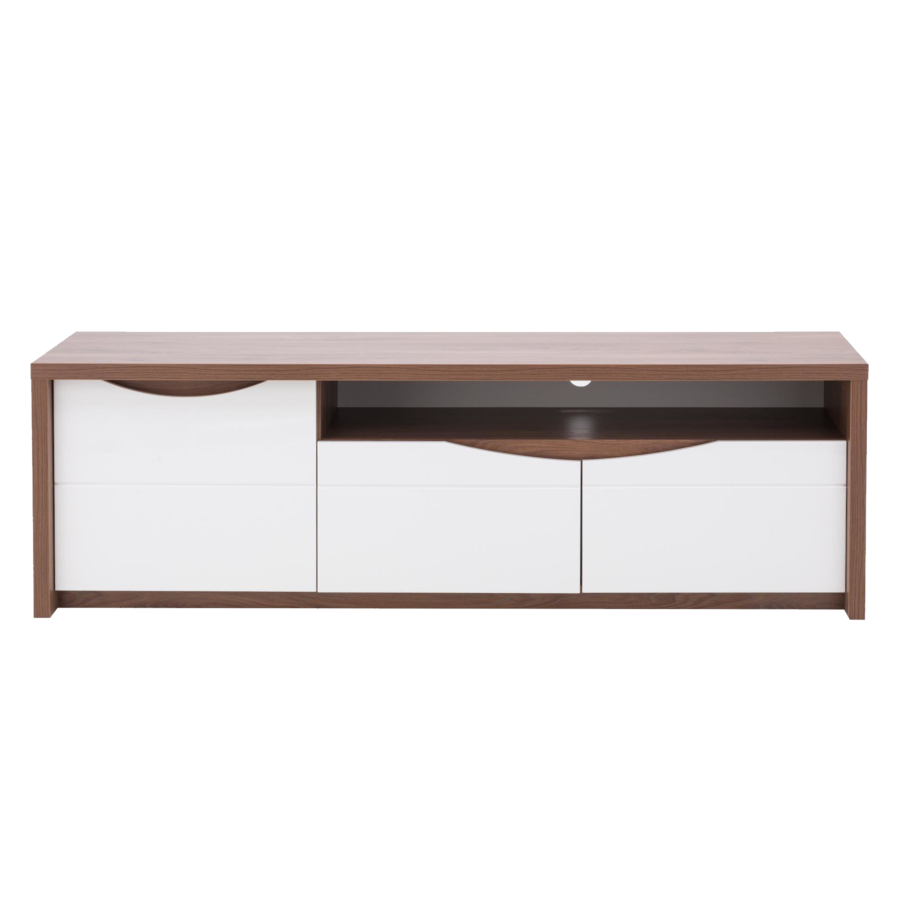 Meuble TV SAINT TROPEZ Avec LED - Blanc Soldes été