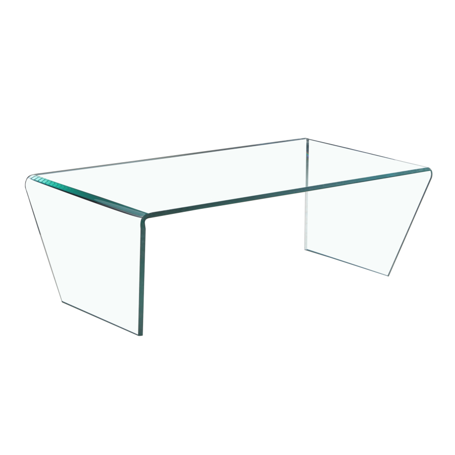 Table basse KELLY - Vert Transparent Vente Flash