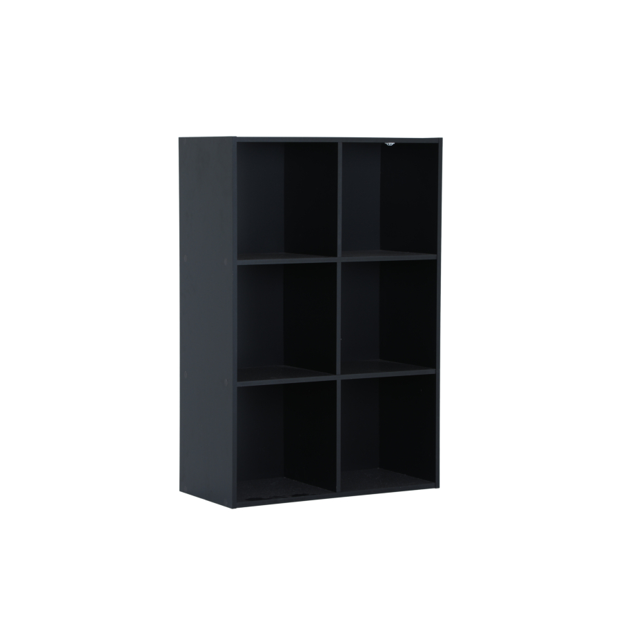 Étagère HVP 6 Niches - Noir Kitea.com