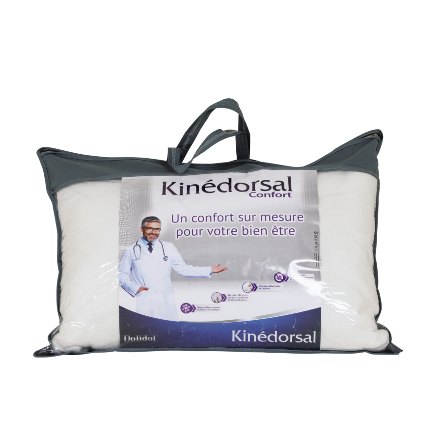 Oreiller KINEDORSAL CONFORT - Blanc Textile blanc