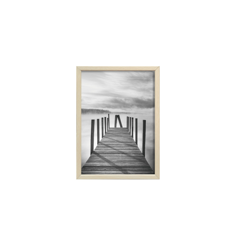 CADRE PHOTO EVASION EN ALUMINIUM 13x18cm - BEIGE Décorations