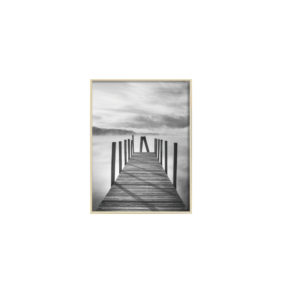 CADRE PHOTO EVASION EN ALUMINIUM 46x61cm - BEIGE Décorations