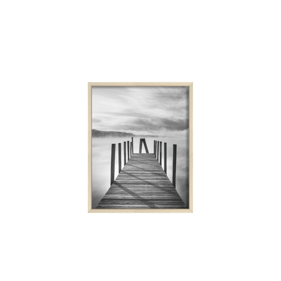 CADRE PHOTO EVASION EN ALUMINIUM 20x25cm - BEIGE Décorations