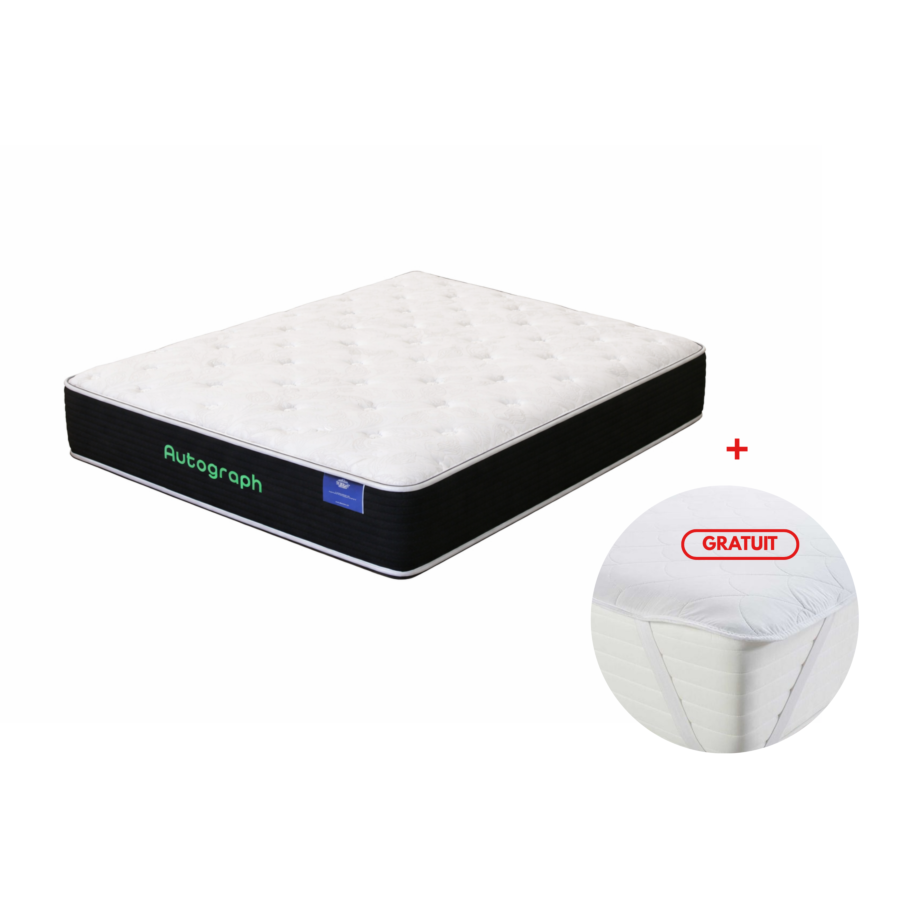 Matelas Doremi Autograph - Blanc + Protège Matelas Gratuit Essentiel HIVER