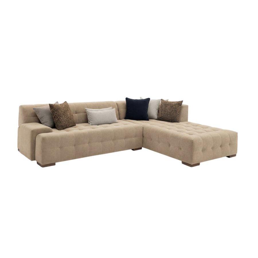 Canapé D'angle Bellamo - Taupe Offres Ramadanesques