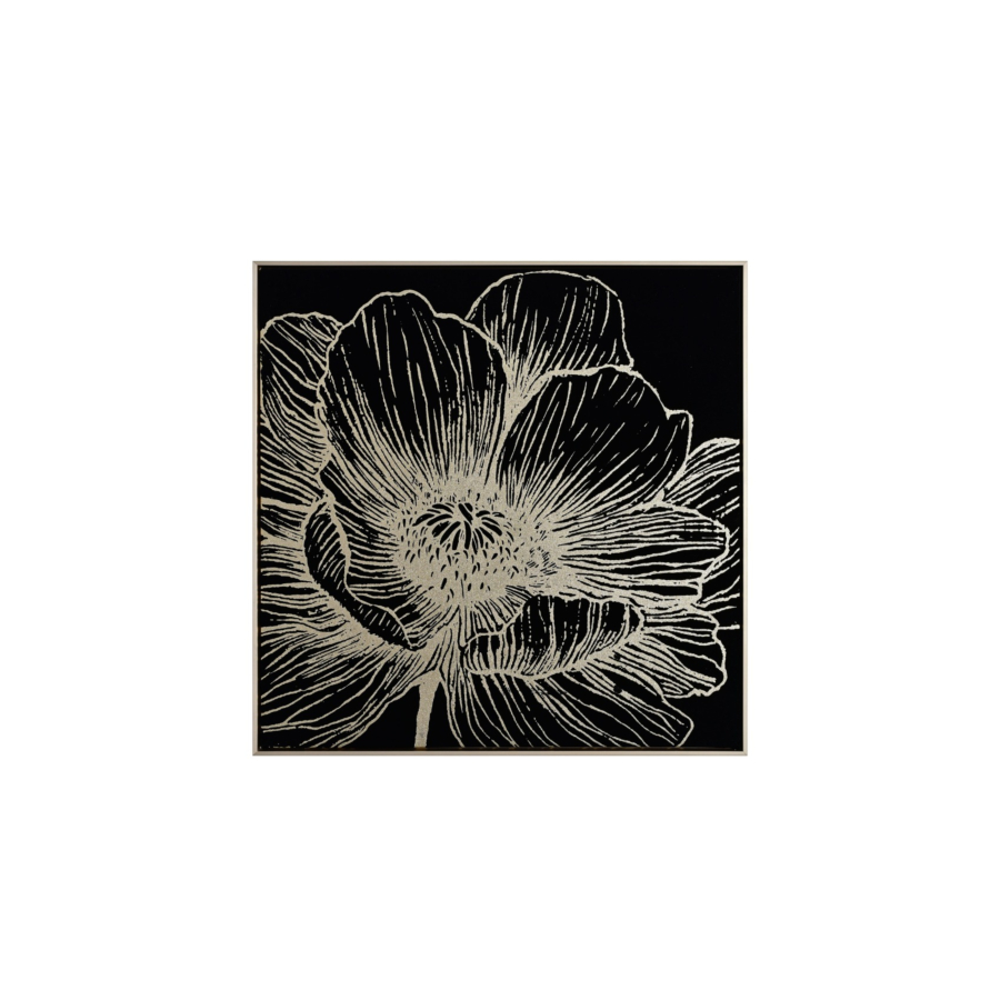 TABLEAU FLEUR AVEC CADRE -Multicouleur Décorations