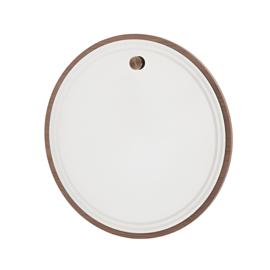 Miroir Clara Rond - Noyer Les Petits Prix