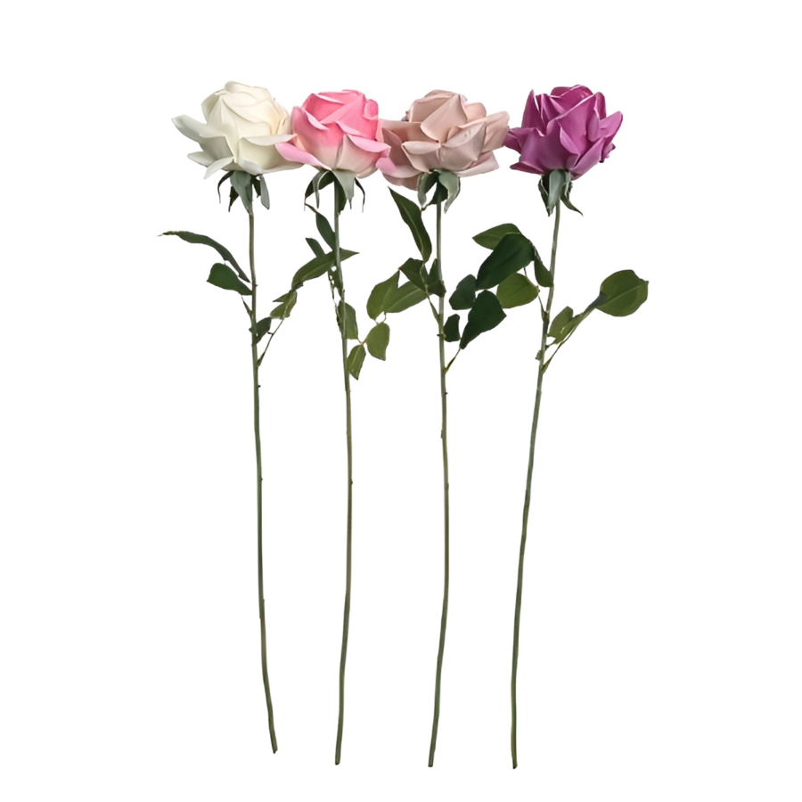 Rose Artificielle Multicouleur H61Cm Les Petits Prix