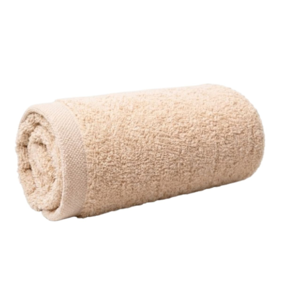 Drap de bain BASIC beige – 100 × 150 cm – 500 g/m² Serviettes de bain