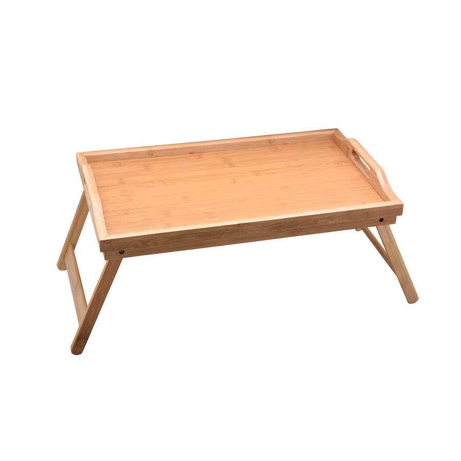 Plateau de lit en bambou - Beige Naturel Art de la table