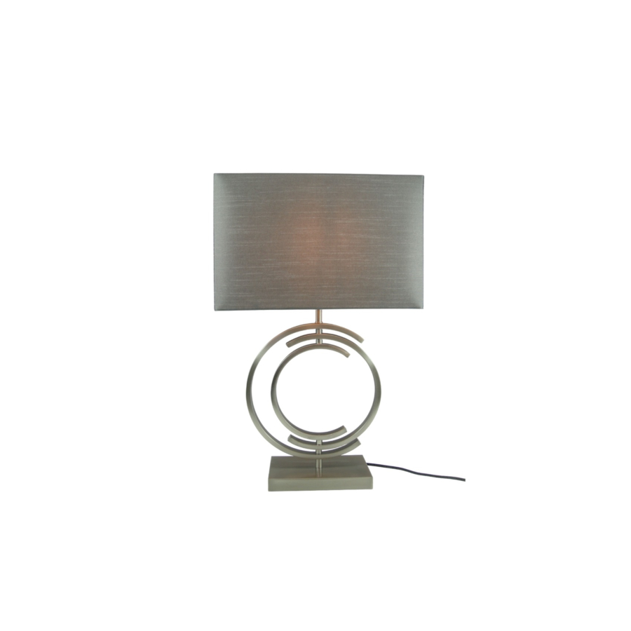 LAMPE DE TABLE EN METAL 20X35X58cm - Gris Luminaires et éclairage