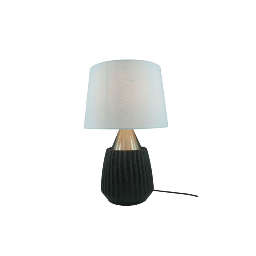 LAMPE DE TABLE EN CERAMIC METAL 30X47cm - Noir Luminaires et éclairage