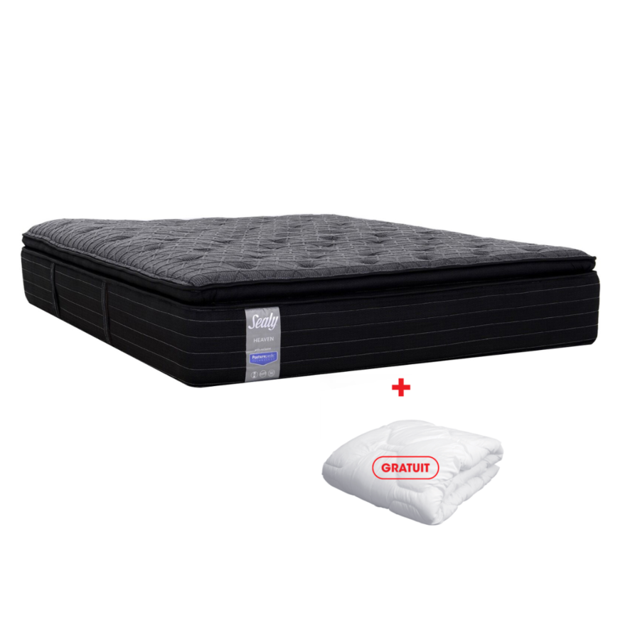 Matelas Sealy Heaven- Gris + Couette Gratuite Matelas
