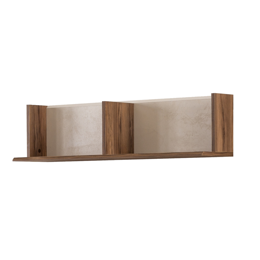 étagère ADEN Avec 2 Niches - Blanc / Marron Chambre double