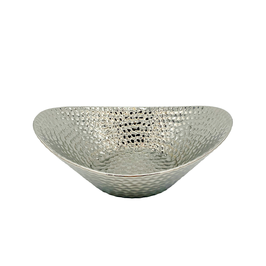 Plat Décoratif HUIFA 34x28x11,5cm - Argenté Objets de décoration