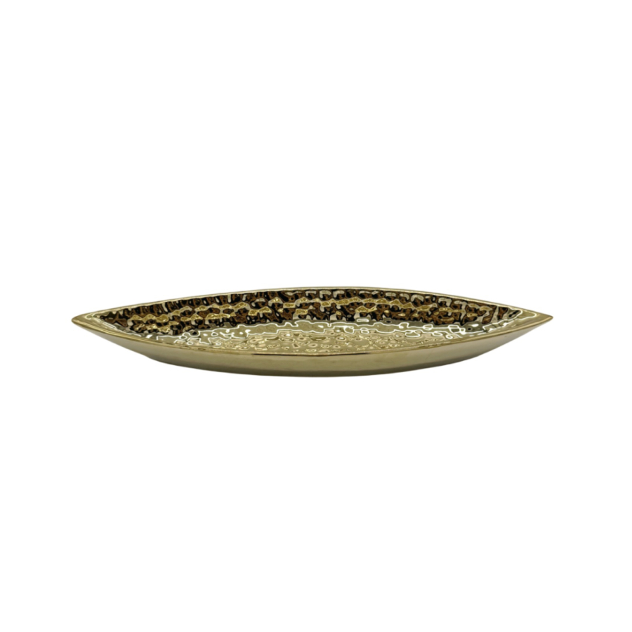 PLAT DECORATIF LE RAMEAU 49,5cm - DORÉ Décorations