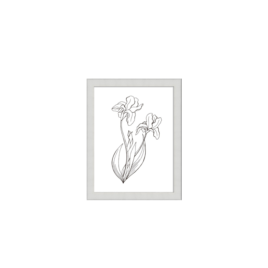 CADRE PHOTO RETRO 20x25cm - BLANC Décorations