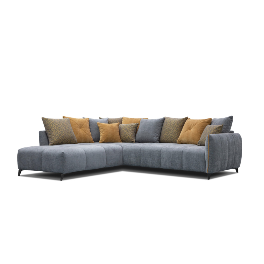 Canapé D'Angle MARELLO Méridienne Gauche - Gris Sofa