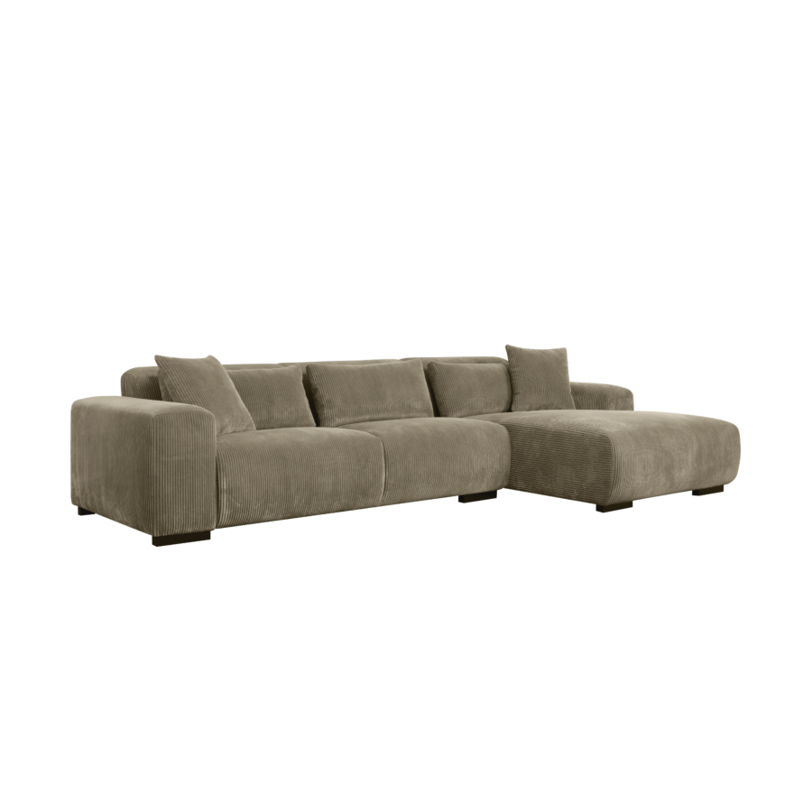 Canapé D'ANGLE Droit PANORAMA - Taupe Sofa-printemps