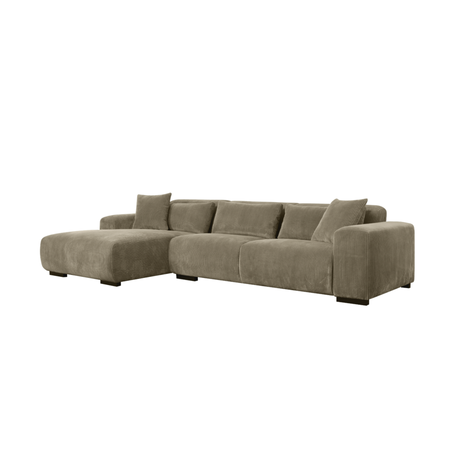 Canapé D'ANGLE Gauche PANORAMA - Taupe Sofa-printemps